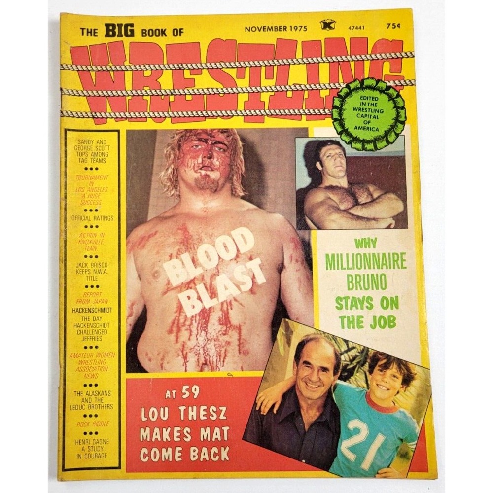 THE BIG BOOK OF WRESTLING - NOV 1973 / LOU THESZ / BRUNO / THE ALASKANS